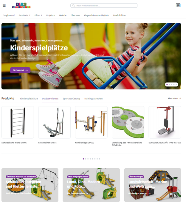 Website-Design für Desktop und mobile Version